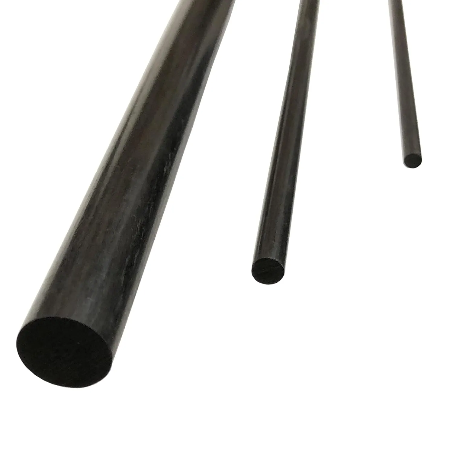 – Round Carbon Fiber Rod - 2mm X 1000mm – Pultruded Round Solid Rod - Black Matte Finish - Pure Solid Carbon Fibre Round Tube shafts - for RC Planes-Drones, Boat DIY Craft Projects