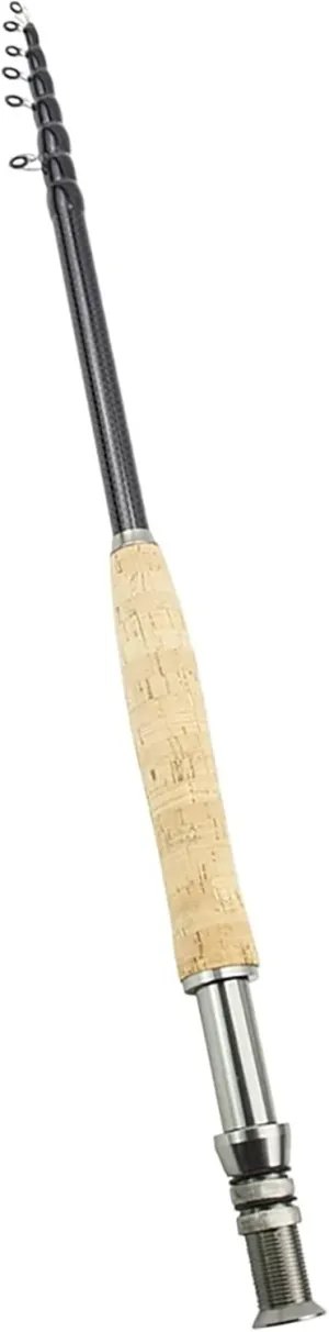 1 Piece Model YG022 2.1M 2.4M 2.7M 3.0M Telescopic Fly Fishing Rod Portable Carbon Ultralight Fast Action Fly Fishing Rod Cork Handle Tackle Pesca(2.7M)