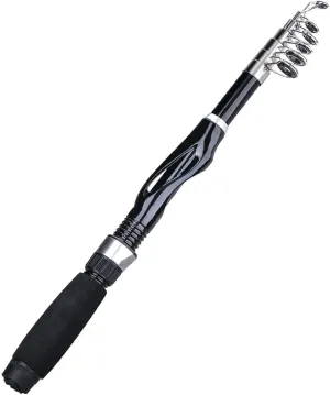 1.0m1.5m Mini Telescopic Rod Reel Seat EVA Handle Spinning Fishing Rod Fishing Tackle DKEKE (Color : Black, Length : 1.0m)