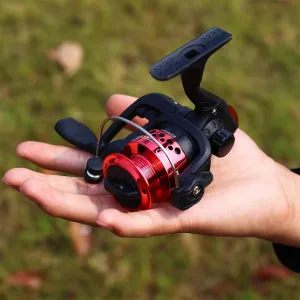 1.25m/1.6m Ice Fishing Rod and Closed Face Spinning Fishing Reel Combo Fishing Tackle Set Telescopic Rod for Child (Red Reel)
