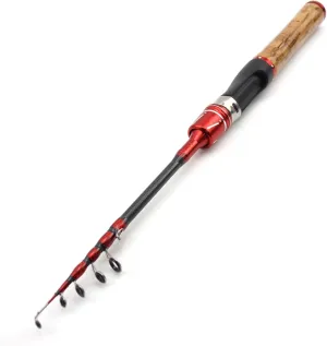 1.8M 1.68Mul Power Lure Fishing Rod, Telescopic Spin-cast Fishing Rod, Small Fish Bait Fishing Rod, Bait Weight 1-5g, Small Fishing Rod for Children Beginners, Soft Slow Fishing Rod Pesca ZYHYD