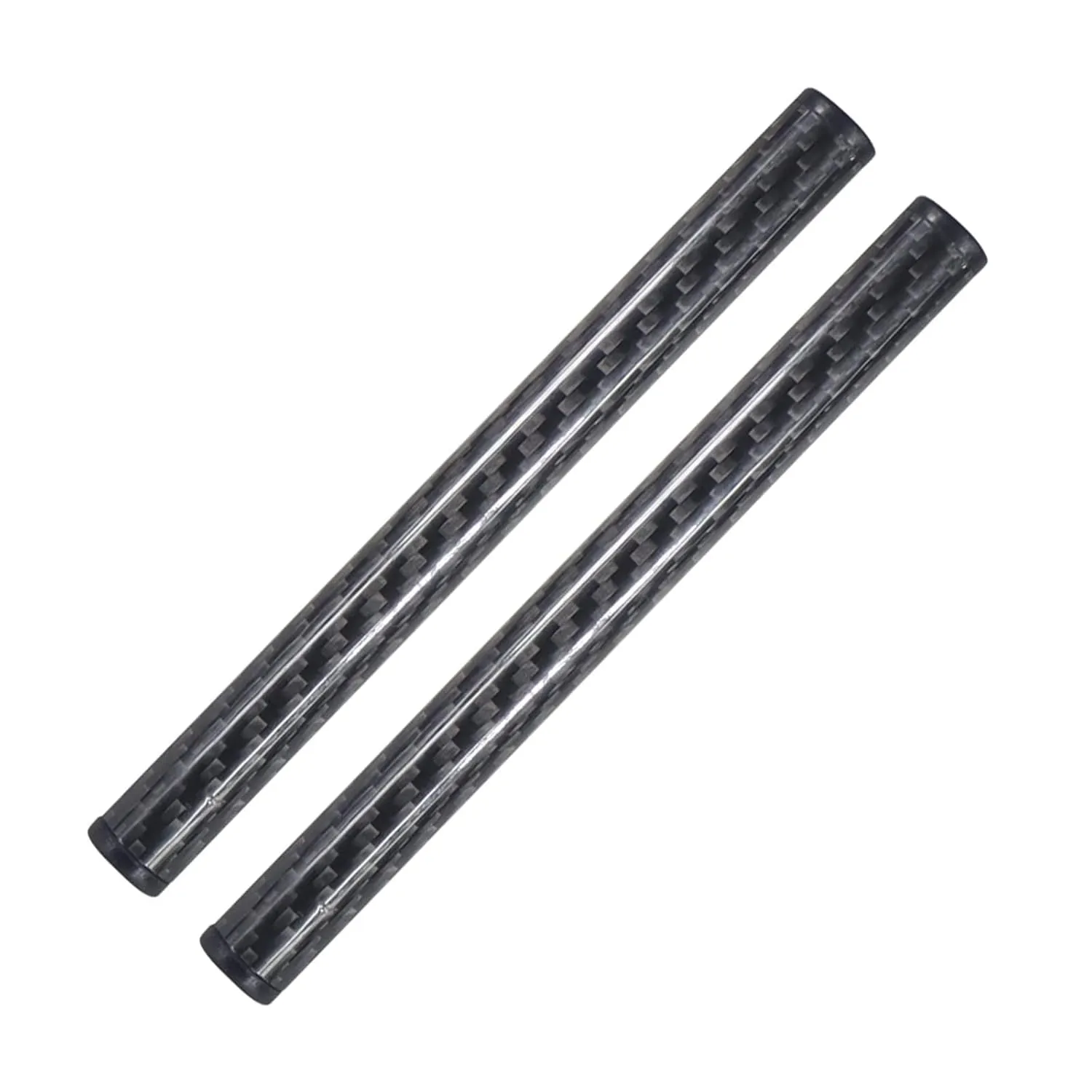 1Pair Diameter 15mm Follow Focus Rig Cage Rod Rail System for Camera Camcorder Photo Studio Accessories Carbon Fiber Tube(1Pair 150mm Bright)