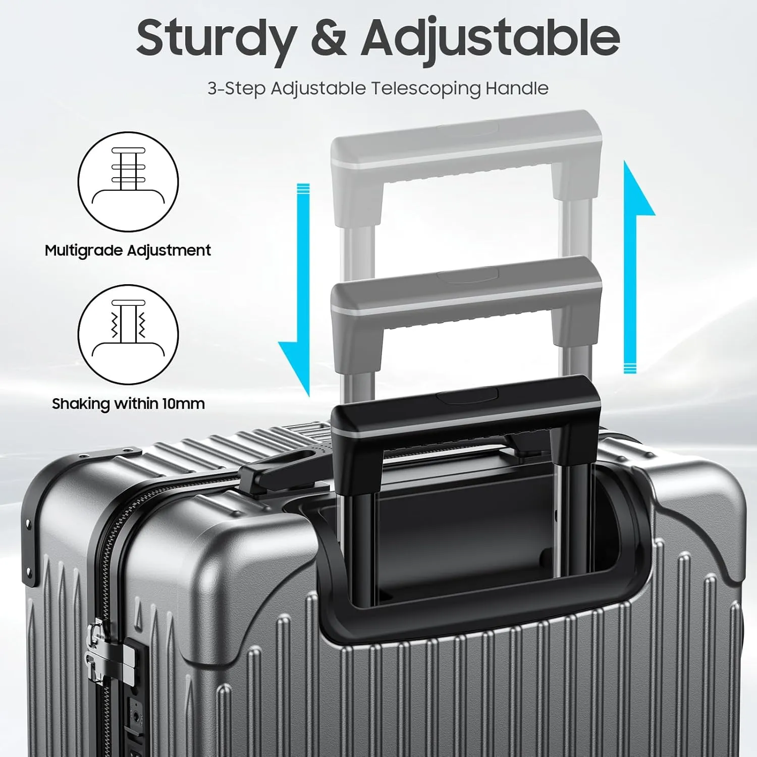 20 Inch Carry on Luggage Carry-on with Cup Holder & USB Port, Luggage with Airline Approved TSA Lock, Softside Lightweight carry on luggage 22 x 14 x 9 airline approved 360° Spinner Double Wheels
