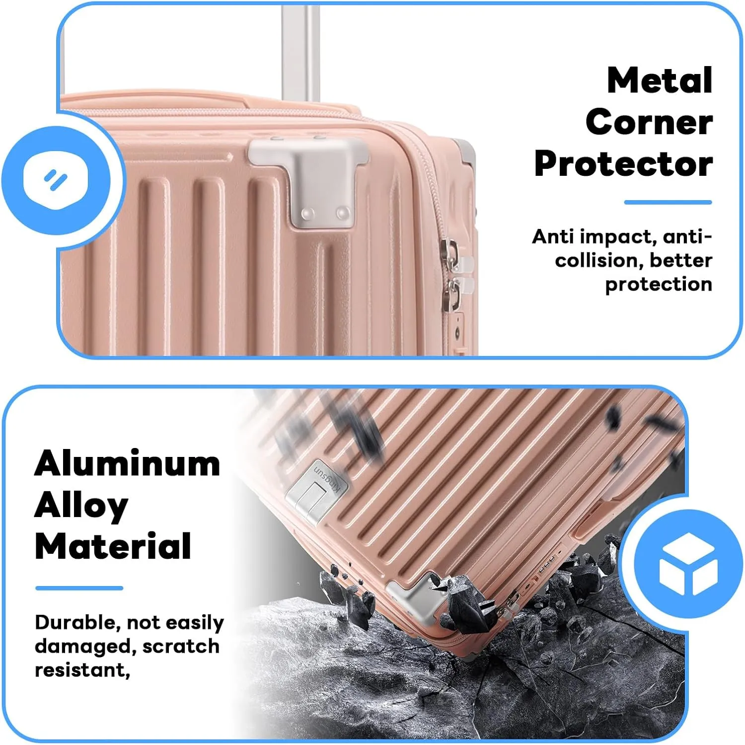 20 Inch Carry on Luggage Carry-on with Cup Holder & USB Port, Luggage with Airline Approved TSA Lock, Softside Lightweight carry on luggage 22 x 14 x 9 airline approved 360° Spinner Double Wheels