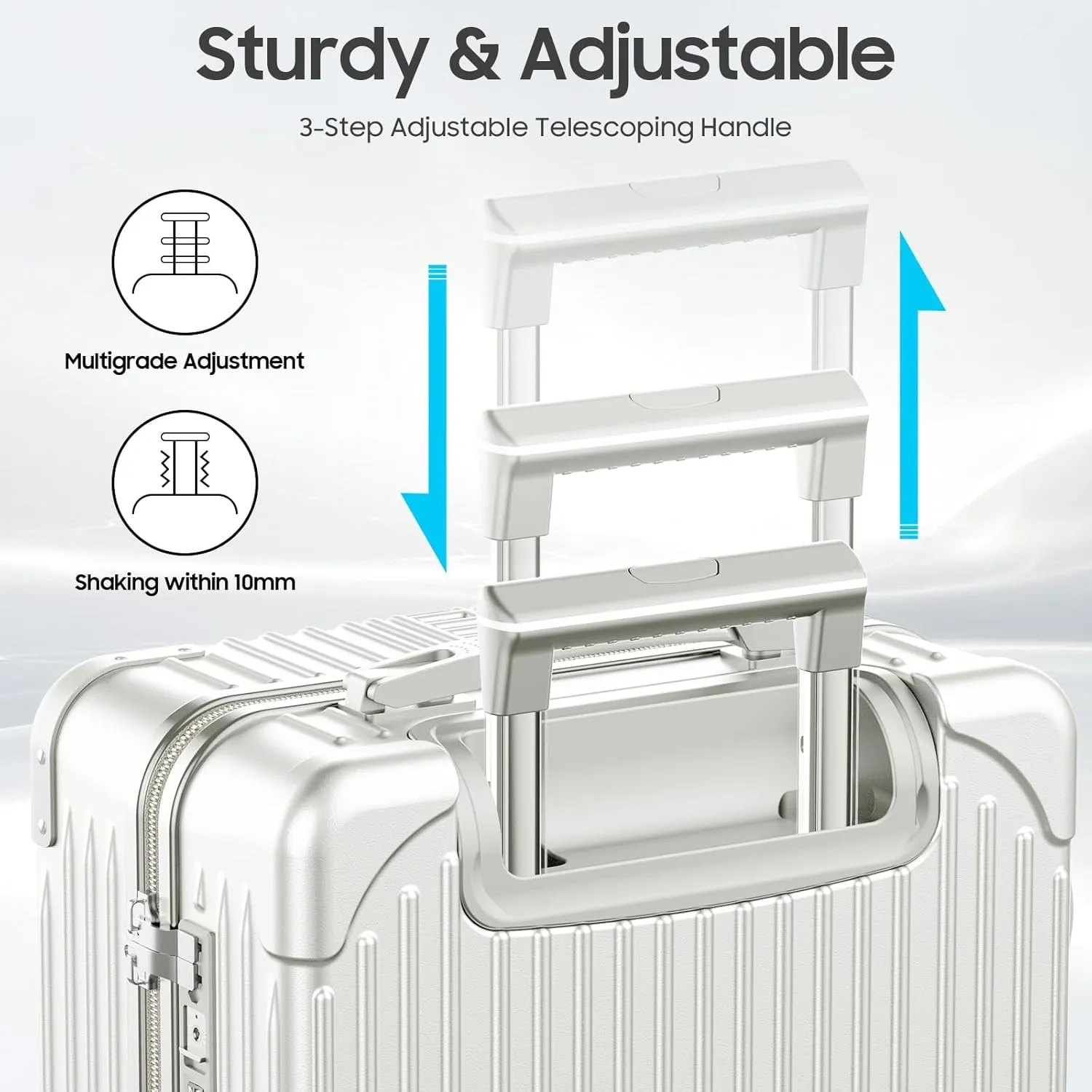 20 Inch Carry on Luggage Carry-on with Cup Holder & USB Port, Luggage with Airline Approved TSA Lock, Softside Lightweight carry on luggage 22 x 14 x 9 airline approved 360° Spinner Double Wheels