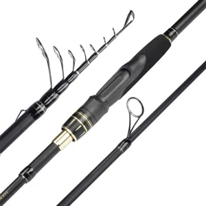 24-Ton Carbon Telescopic Fishing Rod, 2.0M to 2.28M, Portable 6-Piece Design with Fast Action, Graphite Reel Seat