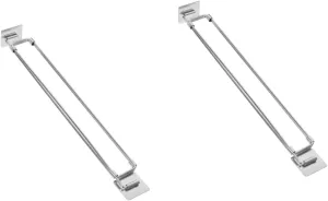 2pcs Necessary Rv Refrigerator Tension Rod Stainless Steel Braces for Rv Fridge Bars Adjustable Fridge Rod for Travel Trailer Accessories