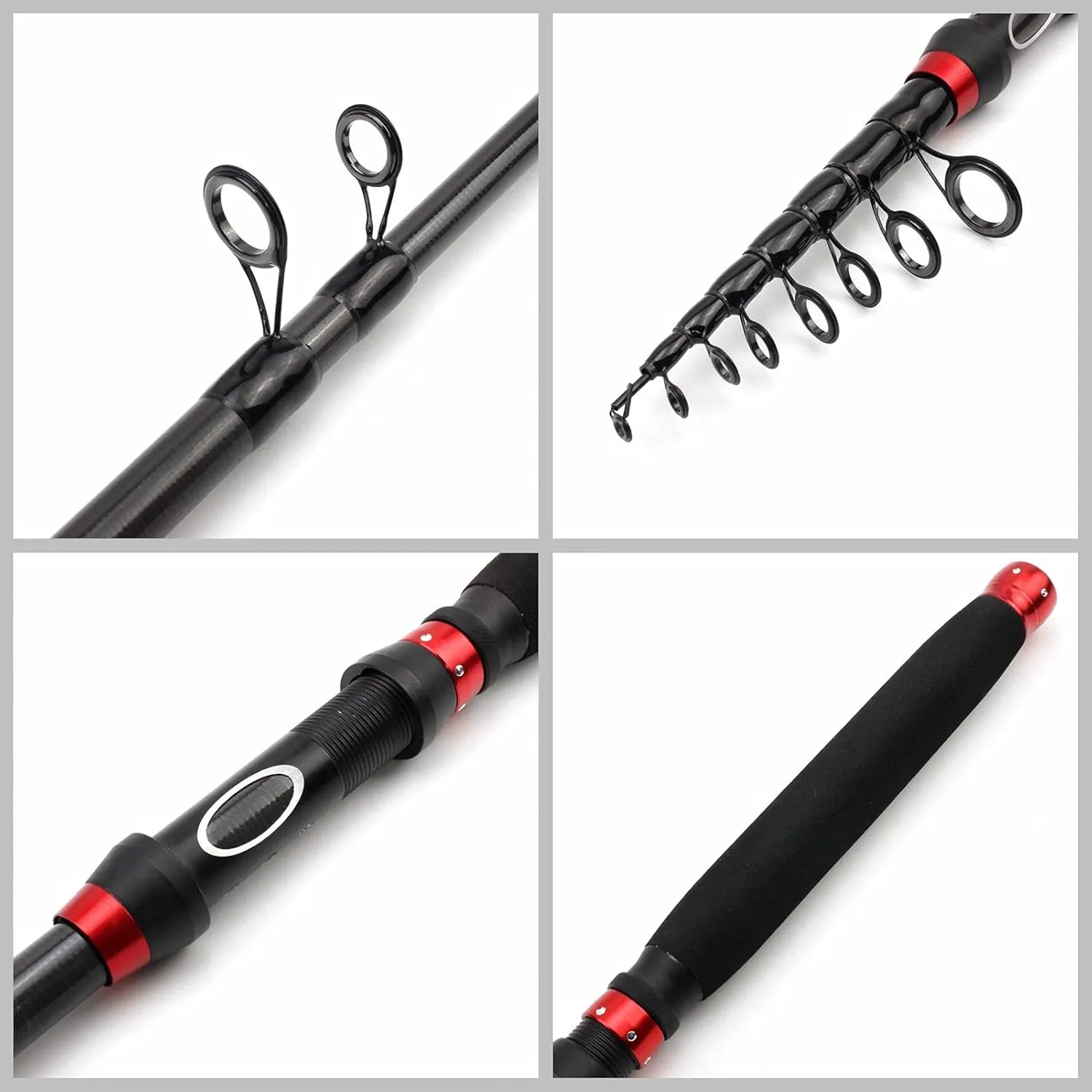 3.0m-1.8m Trout Rod Telescopic Lure Fishing Rod, Sea Fishing Rod, Shore Fishing Long-Term Bait Rod, Bait Weight 10-50g, Extended EVA Handle Fishing Rod ZYHYD