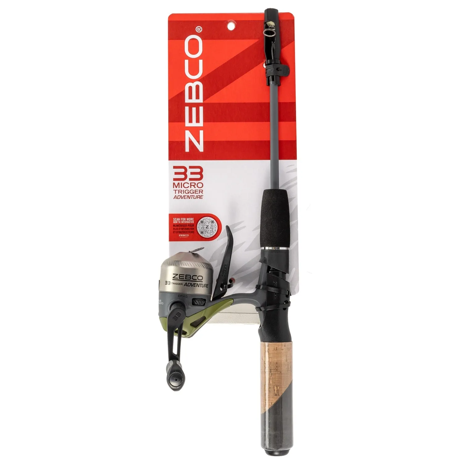 33 Micro Trigger 36" Telescopic Spincast Adventure Combo