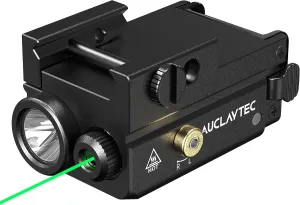 420 Lumen Tactical LED Flashlight with Laser Sight Combo Impact Resistant, Built in Rechargeable Battery with Ambidextrous Switch Design and 3 Light Modes