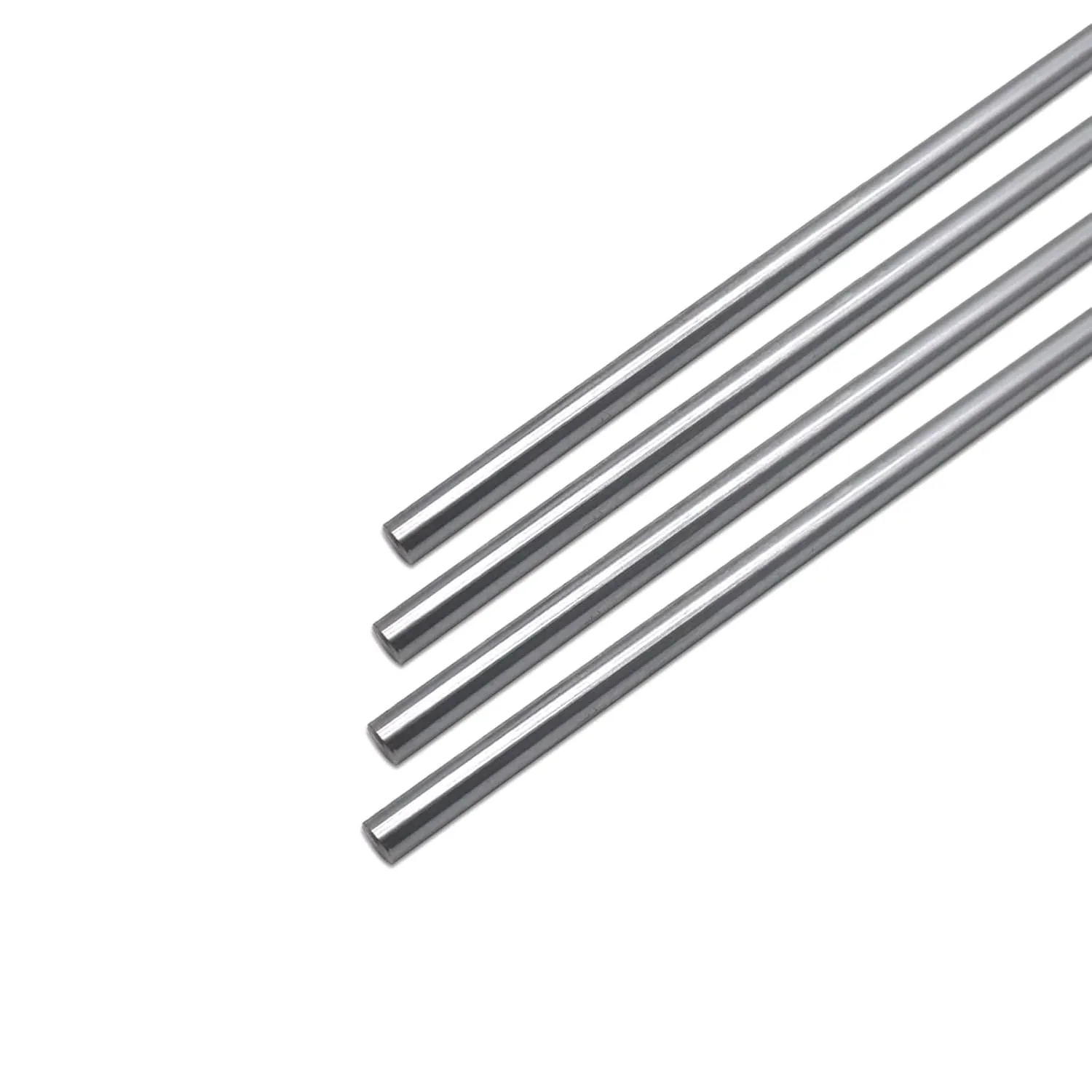4PCS 8mmx 400mm (0.32" x 15.75") Case Hardened Chrome Plated Linear Motion Rods Linear Rail Rod Shaft for 3D Printer, DIY, CNC - Metric h8 Tolerance