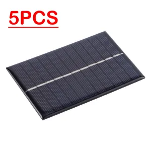 5PCS Solar Outdoor Power Photovoltaic Panels