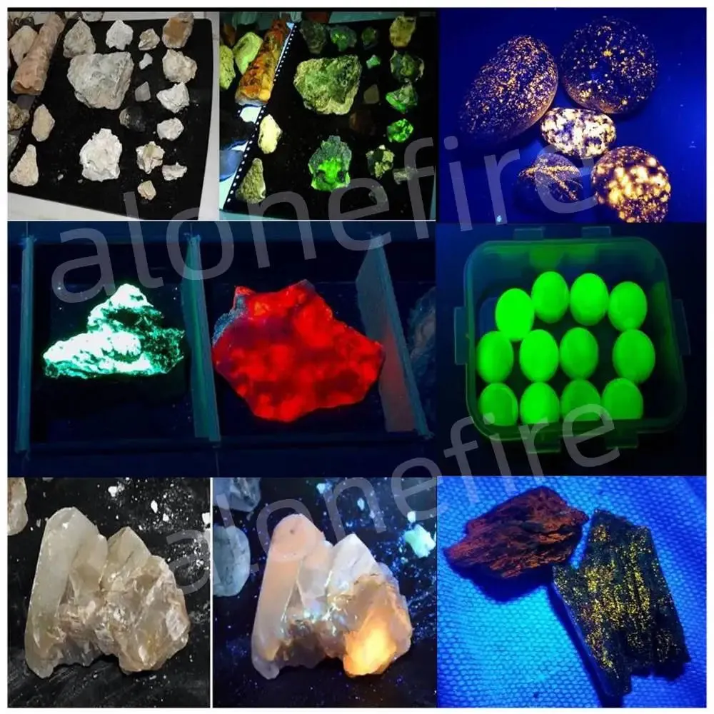 60W High Power UV Blacklight Flashlight 365nm Rechargeable for Stain Detection, Ore, Money, Scorpion, Fluorescent Curing, Pet Marker