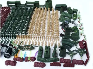 610pcs 5CM Nostalgic Military Soldier Figure Playset Kids Toys
