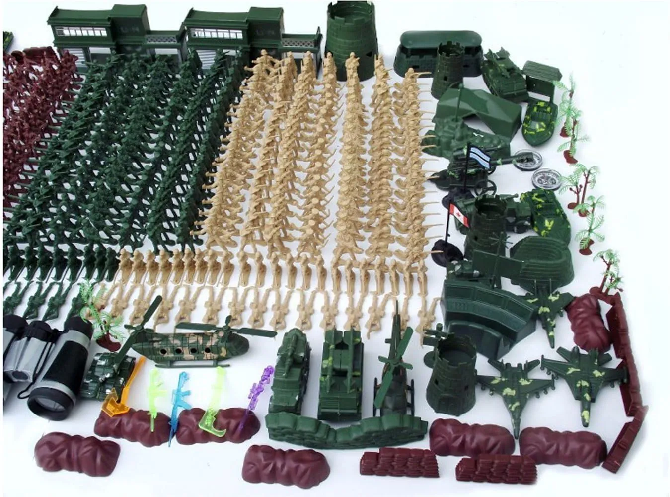 610pcs 5CM Nostalgic Military Soldier Figure Playset Kids Toys