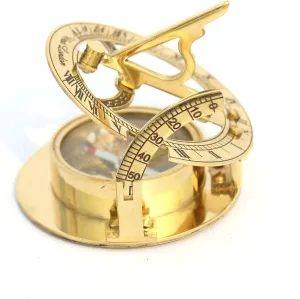 A New Nautical Royal Designer Shiny Brass Compass Best Sailor Device Ship Instrument Nautical, 2.5 inches