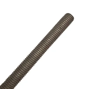 A307 Coarse Fully Threaded Rod, Hot Dip Galvanized, 7/8" -9 Thread Size, 36" Length, Right Hand Threads