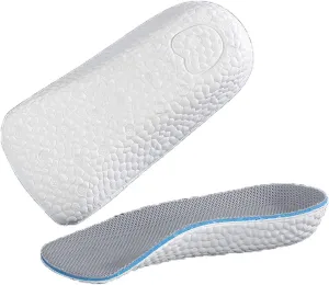 AAGAZA Invisible Height Increasing Half Insole Orthopedic Foot Sole Pad Men Women Arch Support Light Weight Breathable Insoles /1173 (Color : Grey, Size : 2.5cm)