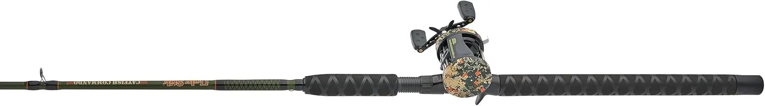 Abu Garcia Catfish Commando Baitcast Reel and Fishing Rod Combo