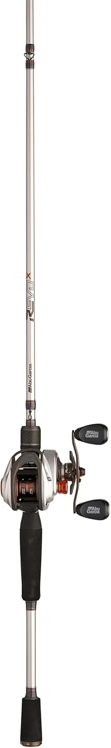 Abu Garcia Revo X Low Profile Baitcast Reel and Fishing Rod Combo