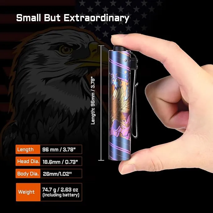 ACEBEAM Rider RX 700 High Lumens EDC AA Flashlight Rechargeable, Pocket LED Flashlight with Clip, Super Bright Mini Flash Light, 519A-V1 LED 90  High CRI Small Flashlight for Camping, Emergency, Home