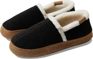 Acorn Women's All-Season Recycled Berber Madison Moc Slippers, Faux Fur Moc Toe, Solid, Bow, US Women's Size