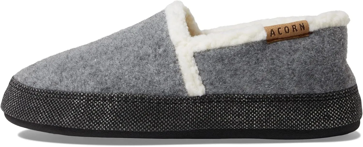 Acorn Women's All-Season Recycled Berber Madison Moc Slippers, Faux Fur Moc Toe, Solid, Bow, US Women's Size