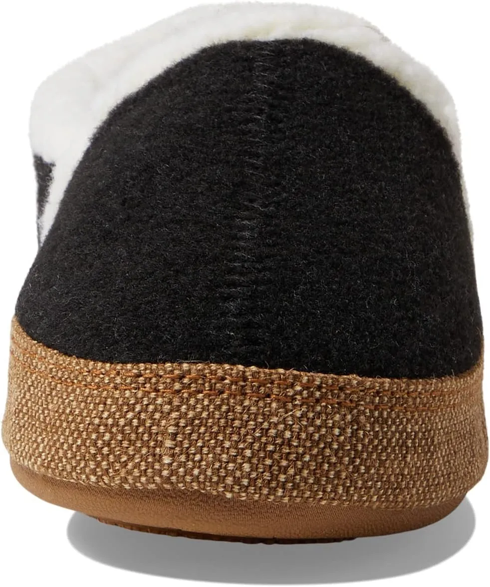 Acorn Women's All-Season Recycled Berber Madison Moc Slippers, Faux Fur Moc Toe, Solid, Bow, US Women's Size