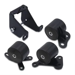 AJP Distributors Engine Steel Motor Mount Poly Bushing Bracket Swap Kit Compatible/Replacement For Civic Ej Em B16 B18 B20 D15 D16 D18 B/D Series