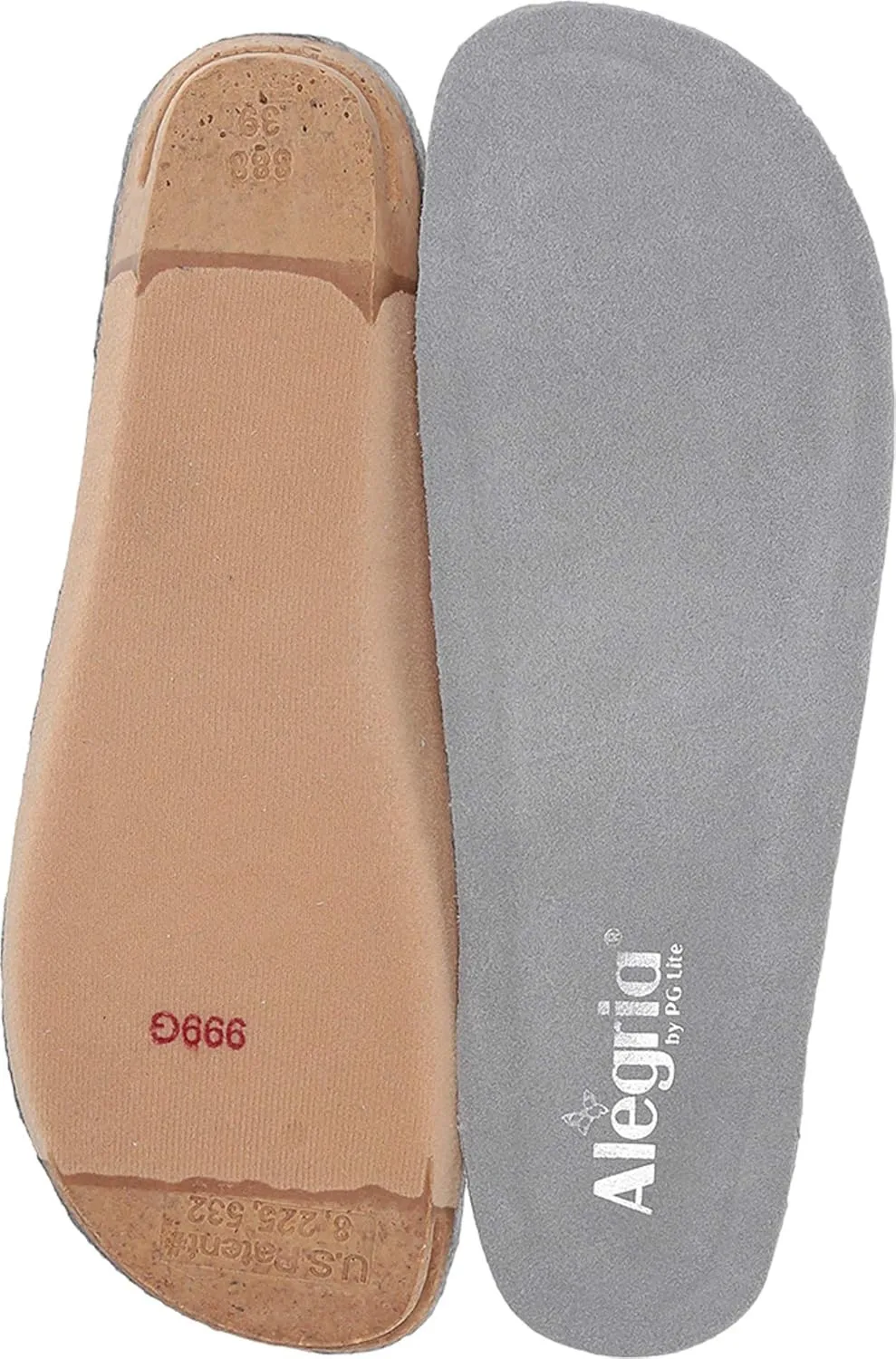 Alegria Replacement Insole Grey 1 EU 42 (US Women's 11.5-12) Regular