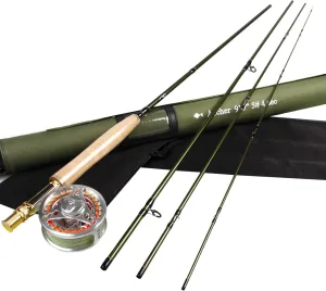 AnglerDream Archer Fly Fishing Rod and EX-ALC Silver Reel Combo 3/4 5/6 7/8 WT Fly Fishing Combo