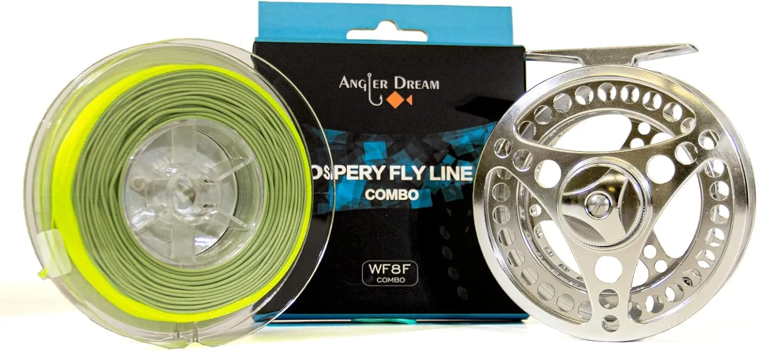 AnglerDream Archer Fly Fishing Rod and EX-ALC Silver Reel Combo 3/4 5/6 7/8 WT Fly Fishing Combo