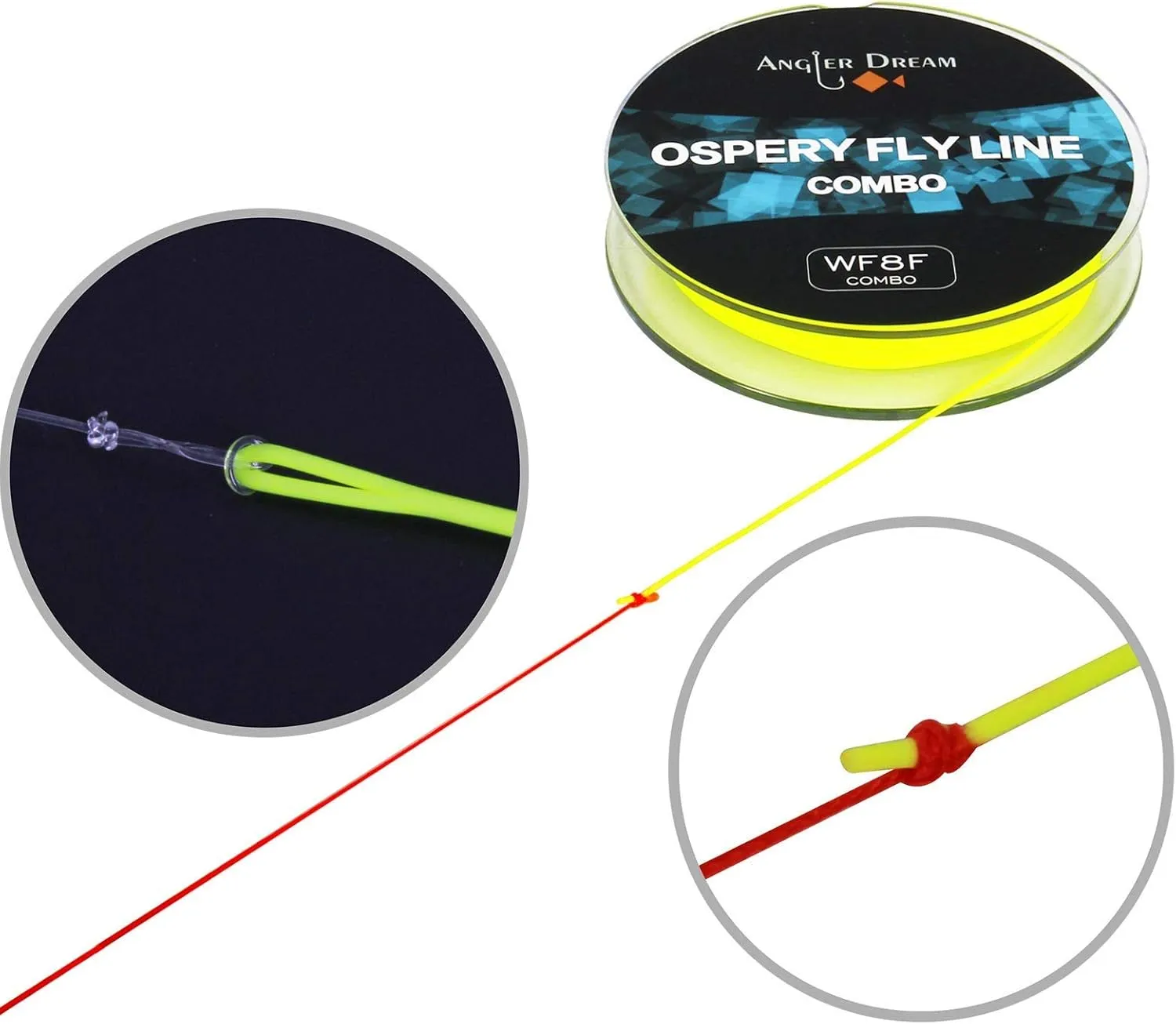 AnglerDream Archer Fly Fishing Rod and Reel Combo 3/4 / 5/6 7/8 WT Fly Fishing Combo 4 Section Fast Action Dark Green Fly Rod Graphite IM 10 / 36T Carbon Fiber