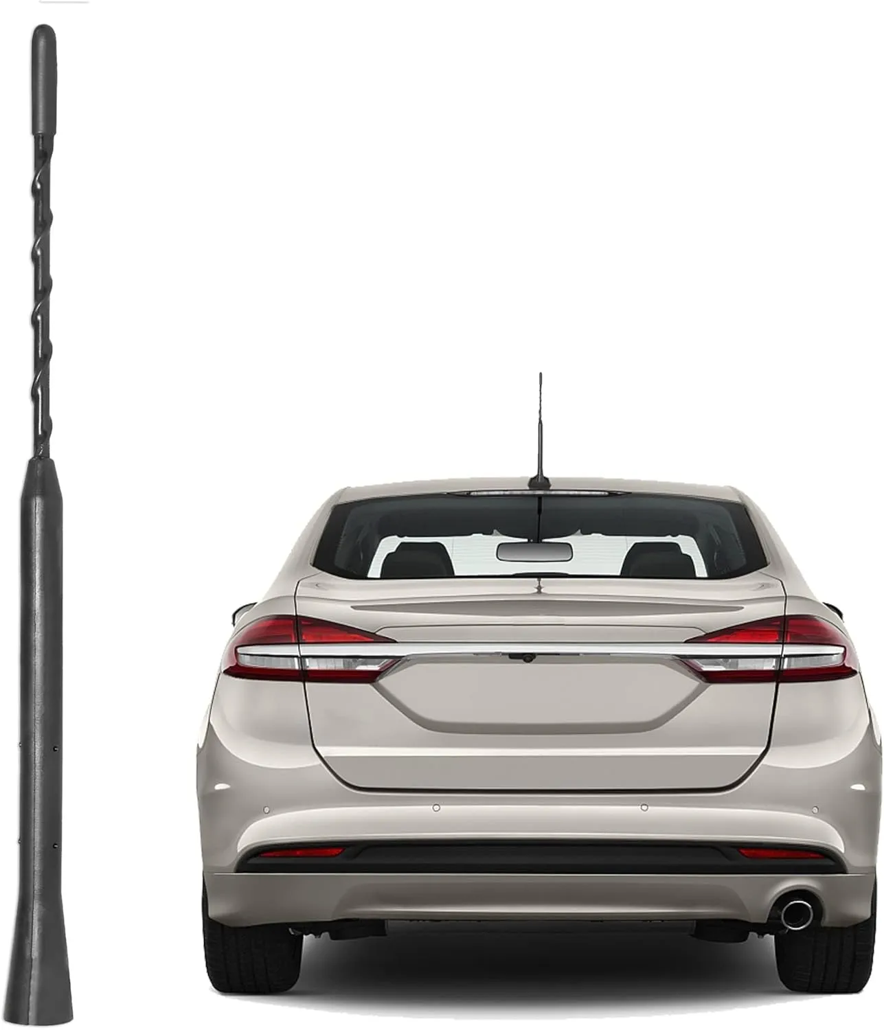 Anina 9 Inch Car Radio Antenna Mast for 2007-2020 Ford Focus Explorer Ranger Lincoln MKT Mercury Milan AM FM Roof Mount Vehicle Radio Aerial M4 M5 M6 Threaded Adapter