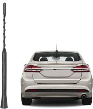 Anina 9 Inch Car Radio Antenna Mast for 2007-2020 Ford Focus Explorer Ranger Lincoln MKT Mercury Milan AM FM Roof Mount Vehicle Radio Aerial M4 M5 M6 Threaded Adapter