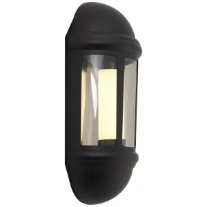 Ansell ALHLLED/BL Latina LED Half Lantern - Black