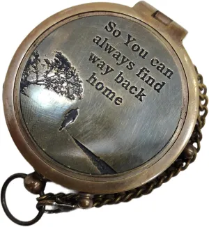 Antique Brass Compass So You Can Always Find Way Back Home Functional Direction Sailor Article Brown Royal Compasses