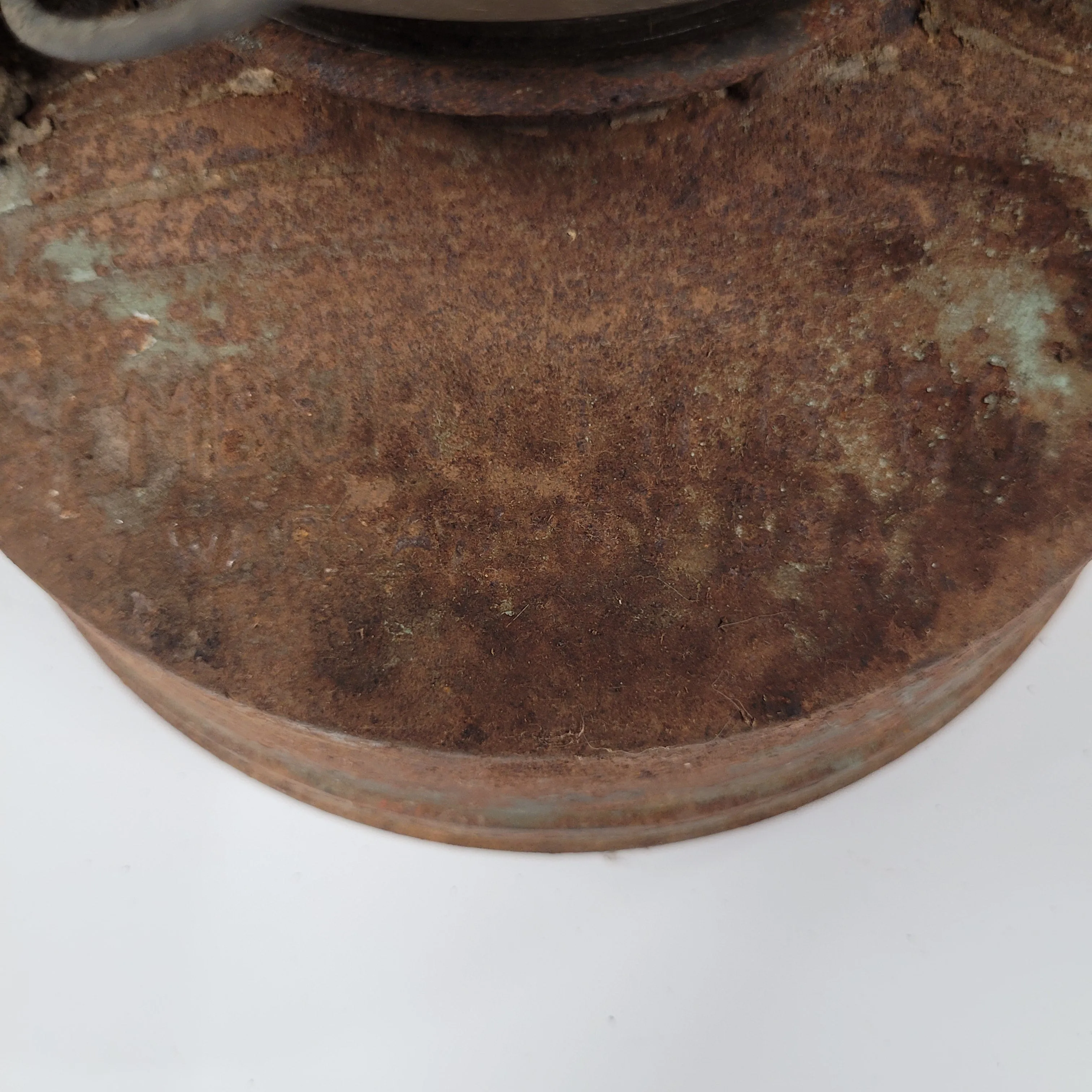 Antique Green Embury No 2 Air Pilot Made in Warsaw NY With Globe