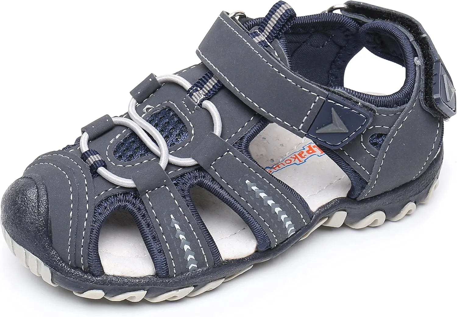 Apakowa Kids Girls Soft Sole Closed Toe Sandals Summer Shoes with Arch Support (Toddler/Little Kid)