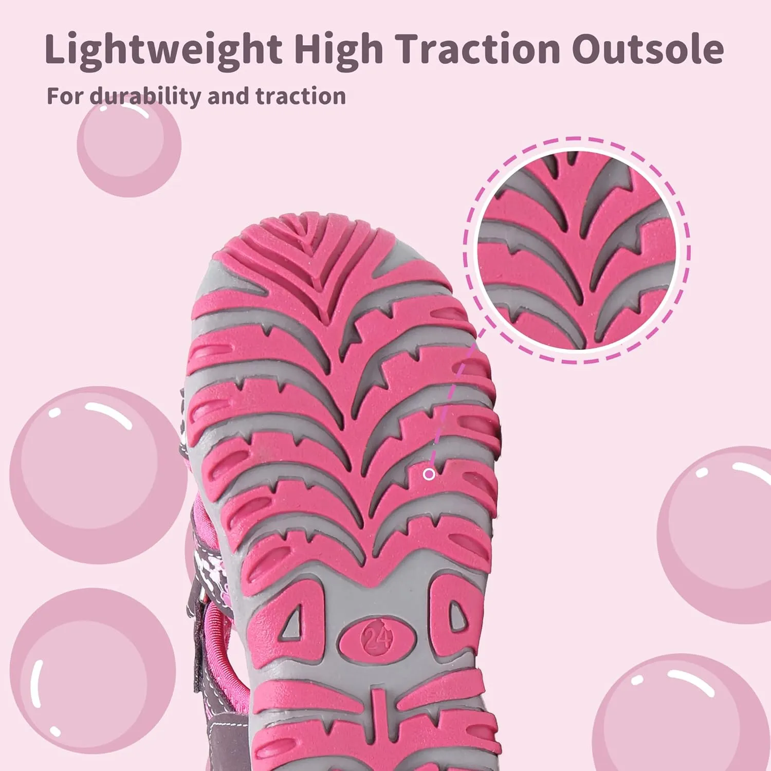 Apakowa Kids Girls Soft Sole Closed Toe Sandals Summer Shoes with Arch Support (Toddler/Little Kid)