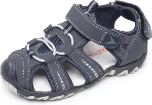 Apakowa Kids Girls Soft Sole Closed Toe Sandals Summer Shoes with Arch Support (Toddler/Little Kid)