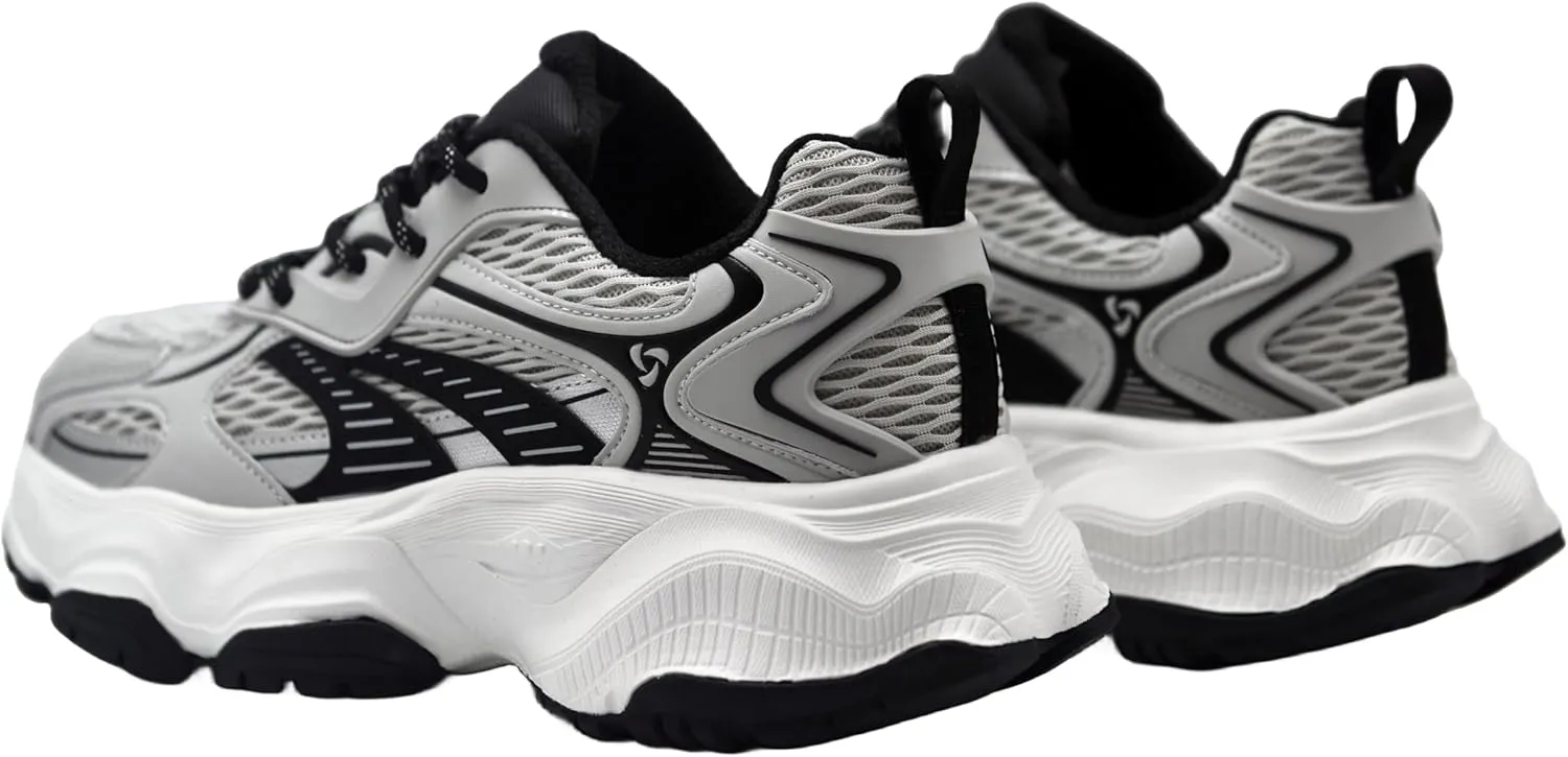 Arch Support Women's Sneakers with Built-in Vibration Chip for Sole Massage, Artemisia Fiber Insole for Fatigue Relief & Breathability - Ideal for Daily Wear & Fitness Activities