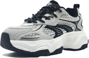 Arch Support Women's Sneakers with Built-in Vibration Chip for Sole Massage, Artemisia Fiber Insole for Fatigue Relief & Breathability - Ideal for Daily Wear & Fitness Activities