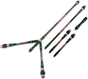 Archery Balance Bar Set Compound Bow Stabilizer System Include Main Rod Side Rod Extend Rod Carbon Bow Role Rod Kit Recurve Bow and Compound Bow Accessory for Hunting