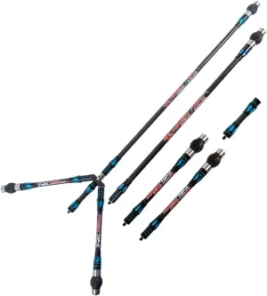 Archery Balance Bar Set Compound Bow Stabilizer System Include Main Rod Side Rod Extend Rod Carbon Bow Role Rod Kit Recurve Bow and Compound Bow Accessory for Hunting