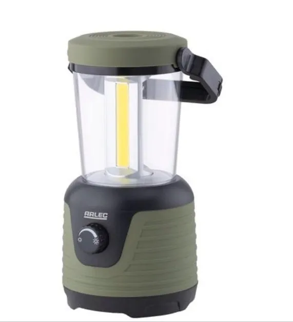 Arlec 500 Lumen Camping Lantern with Batteries/ Dimming Switch/ 360 Degree Beam