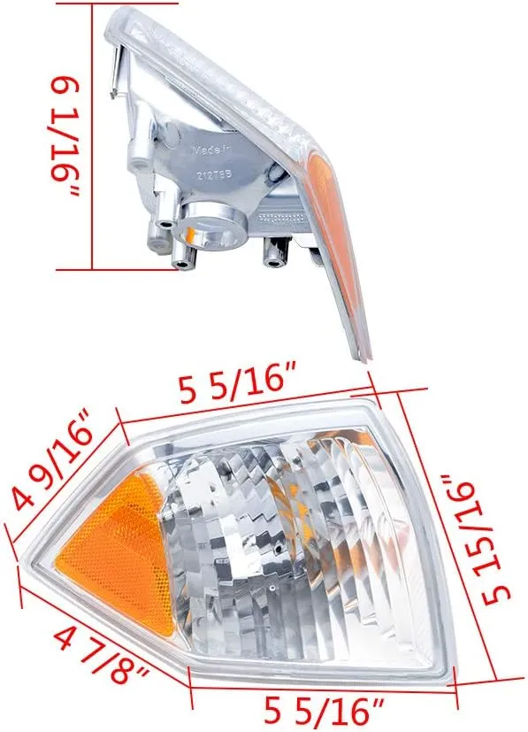 Astra Depot Right Passenger Side Marker Parking Turn Signal Corner Light Cover Clear Lens Compatible with 07-10 Jeep Compass