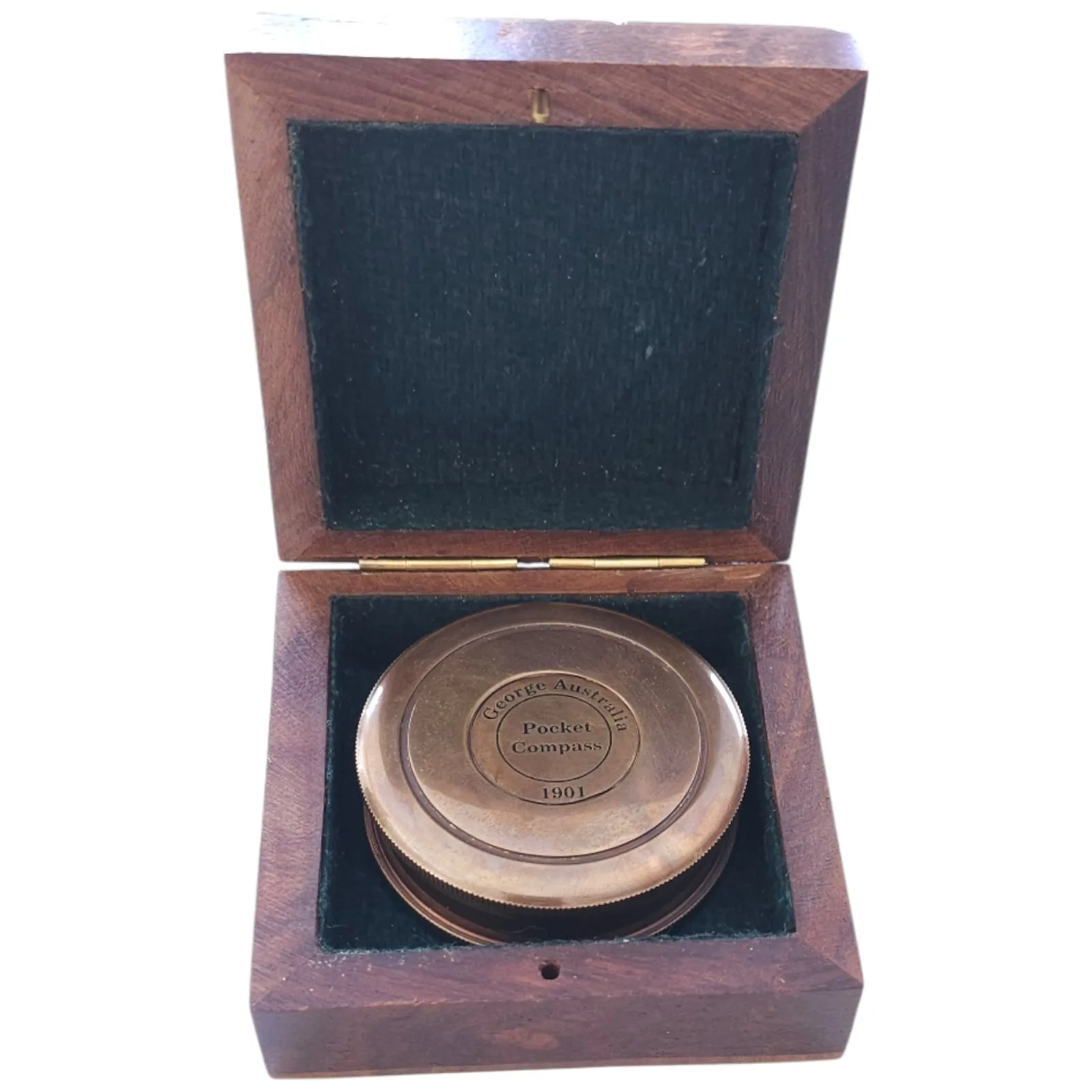 Australian Flag Compass| Personalised Brass Gift | Australiana