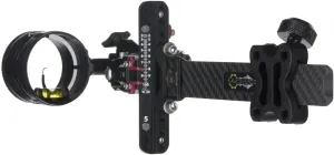 Axcel - LANDSLYDE Carbon Pro Slider Sight w/AV-41 Scope - Single Pin - .019 Green Fiber - Black