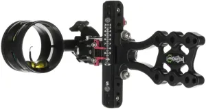 Axcel LANDSLYDE Slider Sight - Non-Dampened - with AV-41 Scope - Single Pin - .019 Green Fiber - Black Sight